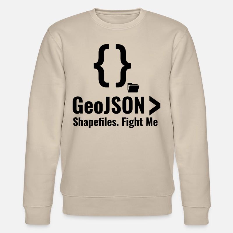 Debatte über GeoJSON-Shapefiles GIS-Datenformat - Stanley/Stella Unisex Bio-Sweatshirt CHANGER  - Beige
