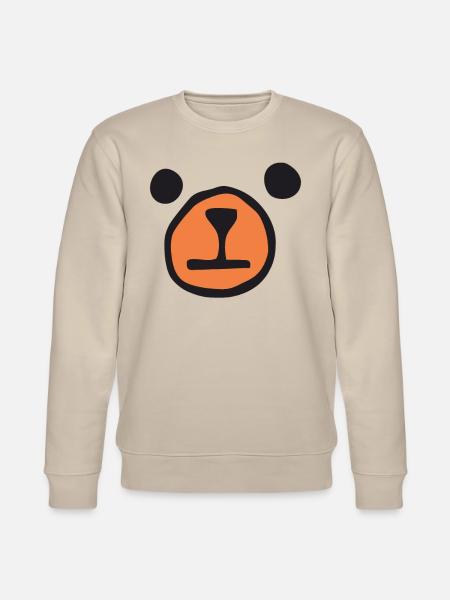 Bear Face - Bear - Stanley/Stella CHANGER Unisex Organic Sweatshirt - beige