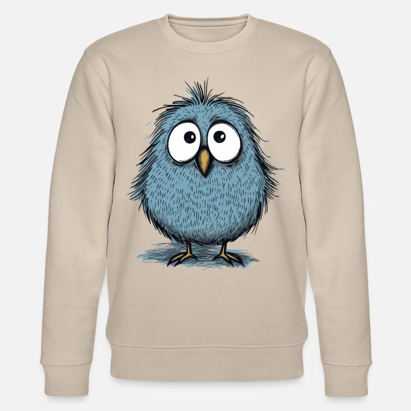 ein süßer lustiger Vogel - Stanley/Stella Unisex Bio-Sweatshirt CHANGER  - Beige