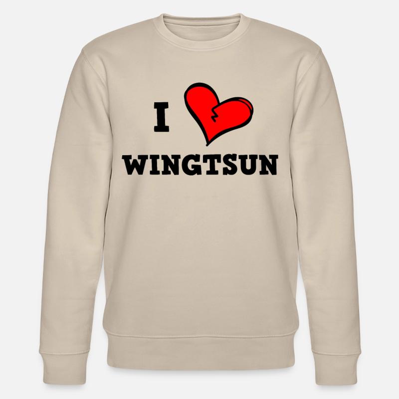Ich liebe Wingtsun - Stanley/Stella Unisex Bio-Sweatshirt CHANGER - Beige
