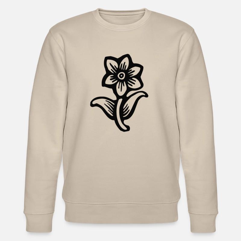 Fleur (noir) - Sweat bio CHANGER Stanley/Stella Unisexe - beige