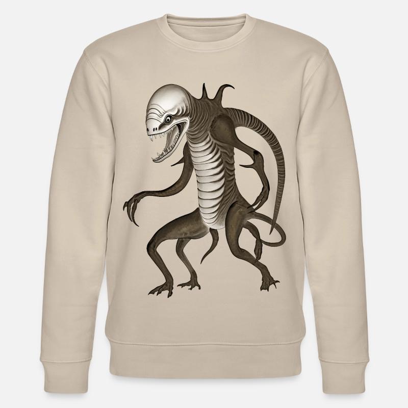 BUG #10 - dark hell - Stanley/Stella CHANGER Unisex Organic Sweatshirt - beige