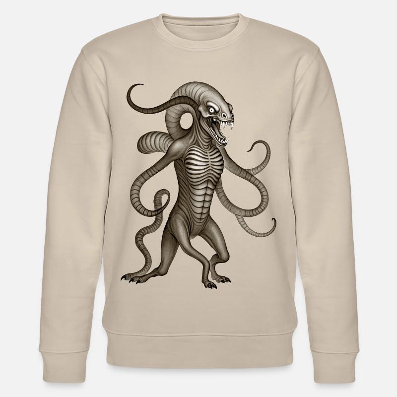 BUG #7 - dark hell - Stanley/Stella CHANGER Unisex Organic Sweatshirt - beige