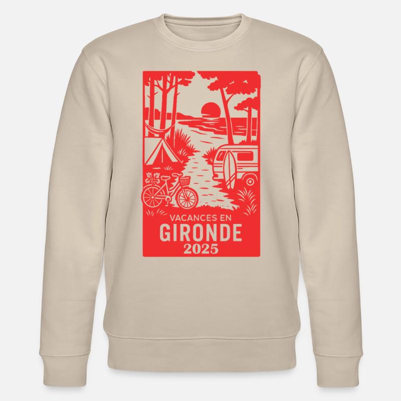 Vacances en Gironde 2025 - Sweat bio CHANGER Stanley/Stella Unisexe - beige