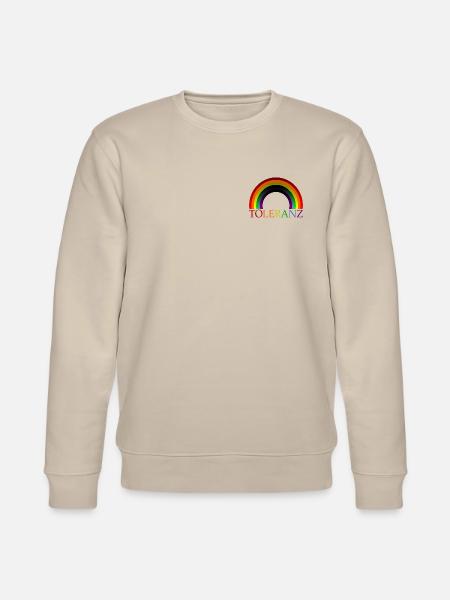 TOLERANZ REGENBOGENFAHNE DIVERSITÄT VIELFALT - Stanley/Stella Unisex Bio-Sweatshirt CHANGER  - Beige