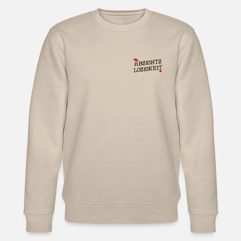 ABSICHTSLOSIGKEIT HERZ - Stanley/Stella Unisex Bio-Sweatshirt CHANGER - Beige