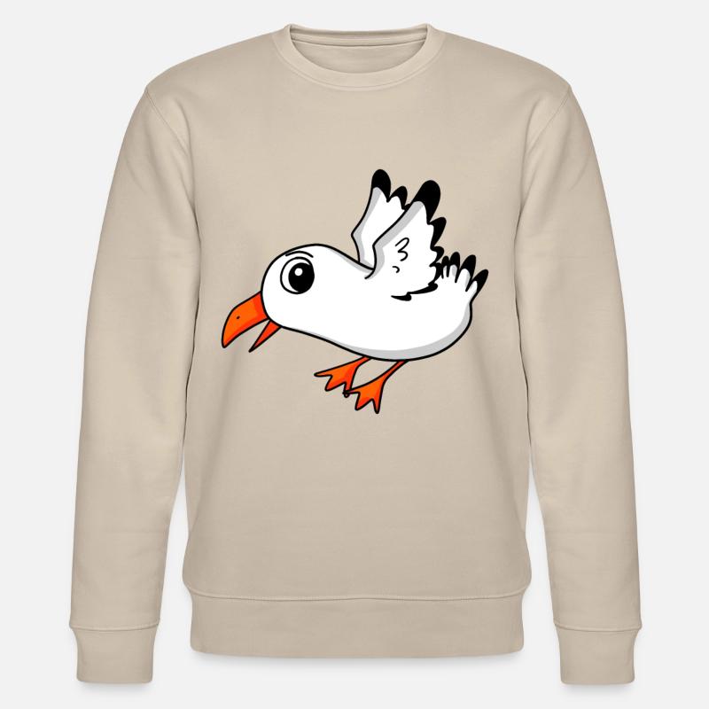 Möwe Vogel - Stanley/Stella Unisex Bio-Sweatshirt CHANGER  - Beige