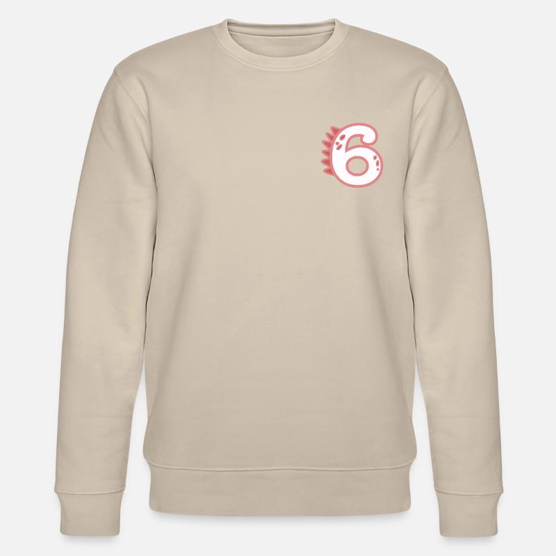 Zahl 6 - Stanley/Stella Unisex Bio-Sweatshirt CHANGER  - Beige