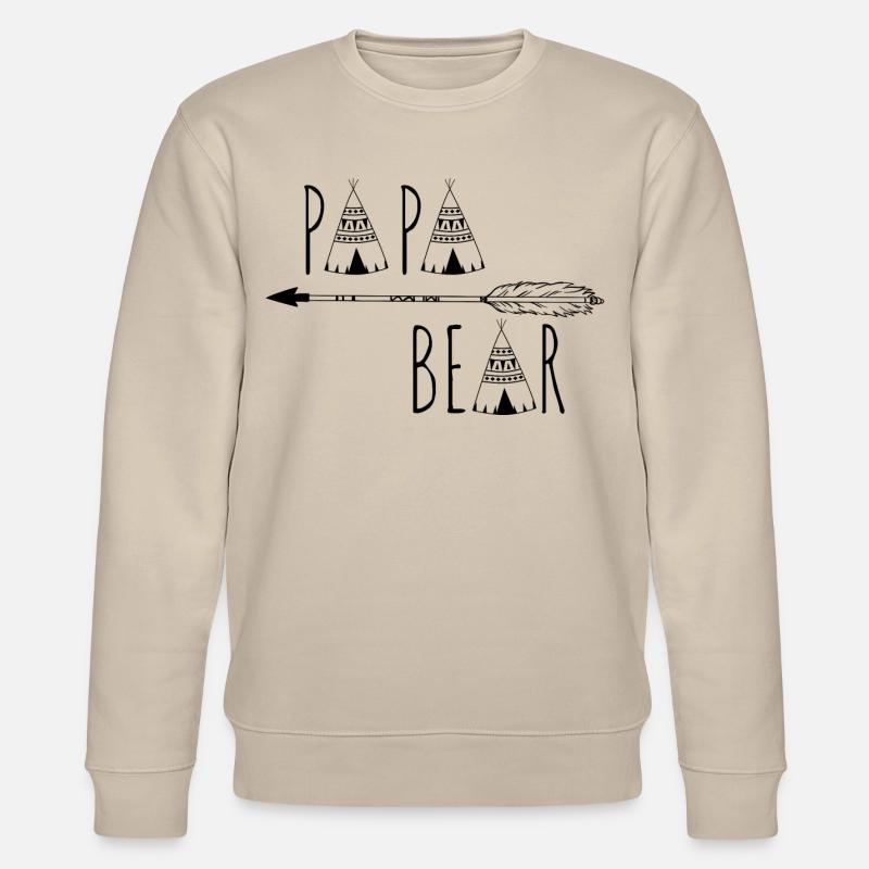 Daddy Bear - Stanley/Stella CHANGER Unisex Organic Sweatshirt - beige