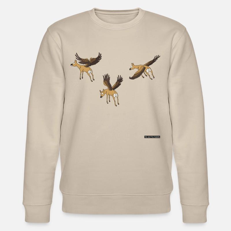 fliegende Hirsche - Stanley/Stella Unisex Bio-Sweatshirt CHANGER - Beige