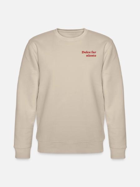 Dolce far niente shirt - italian lifestyle t-shirt - Stanley/Stella Unisex Bio-Sweatshirt CHANGER - Beige