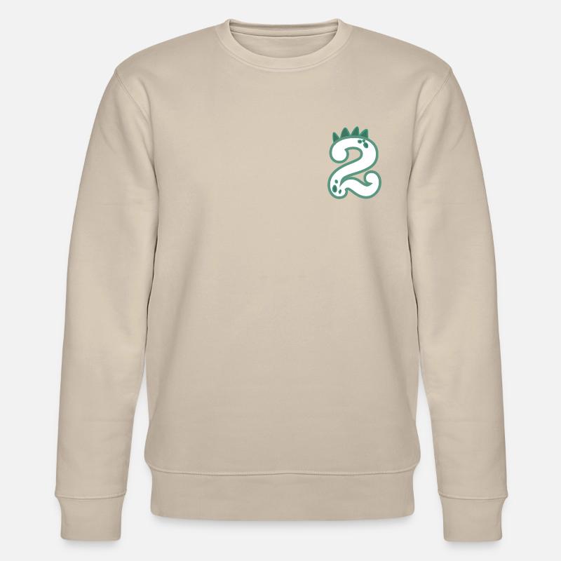 Zahl 2 - Stanley/Stella Unisex Bio-Sweatshirt CHANGER  - Beige