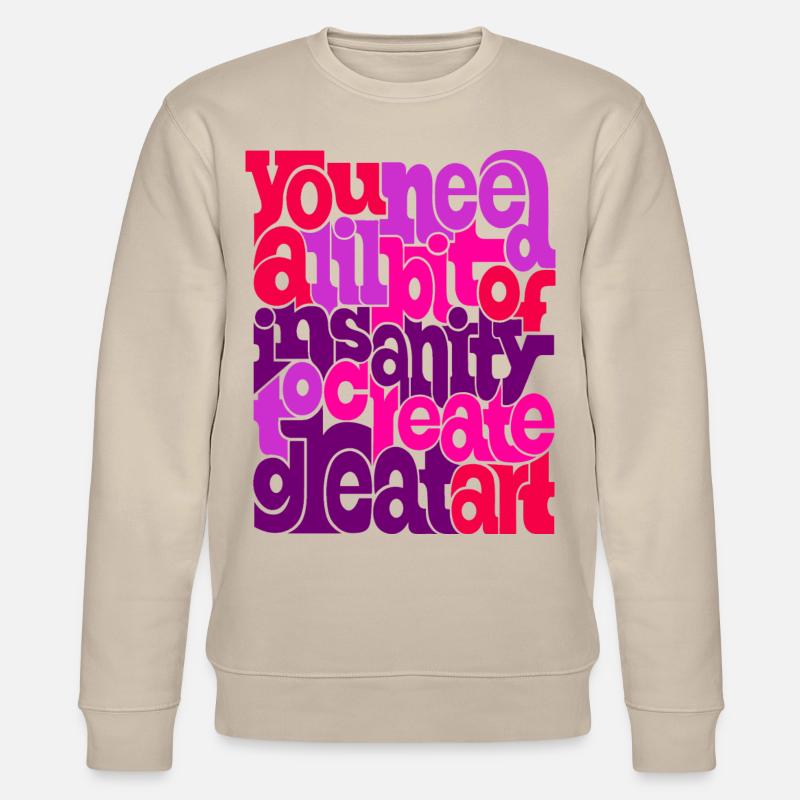 Insanity - Stanley/Stella Unisex Bio-Sweatshirt CHANGER  - Beige