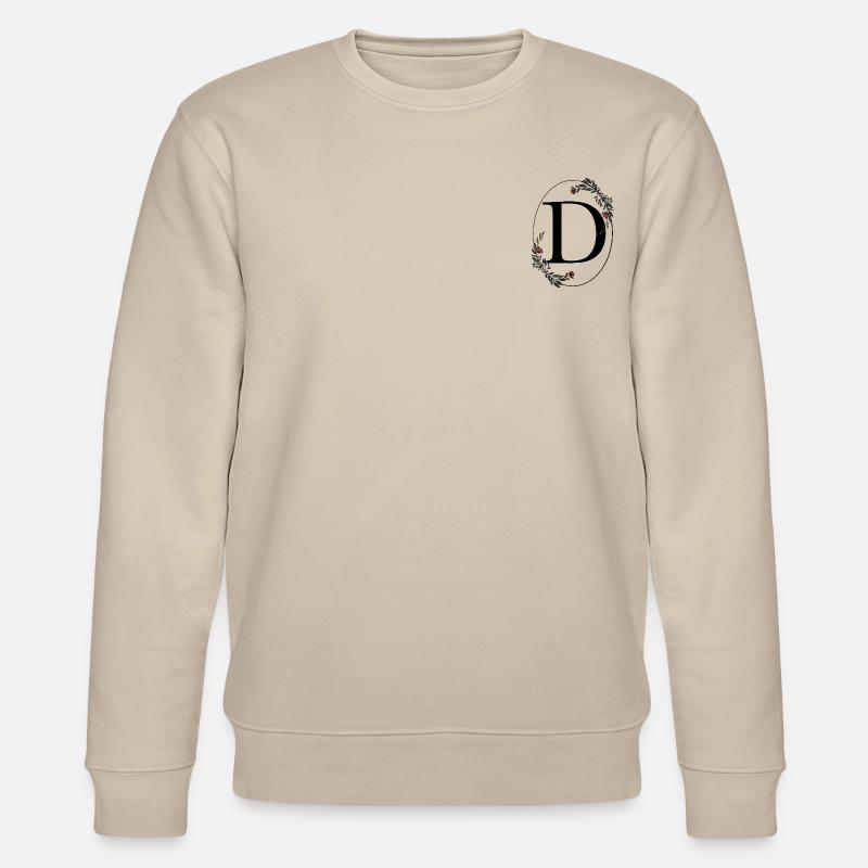 Buchstabe D - Stanley/Stella Unisex Bio-Sweatshirt CHANGER  - Beige