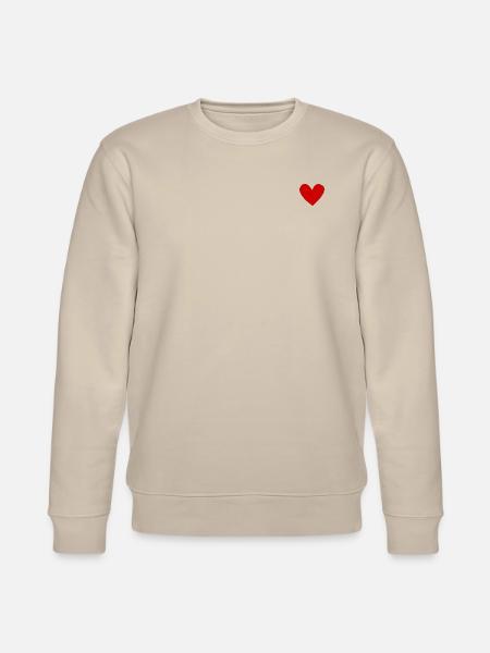 Herz-Print - Stanley/Stella Unisex Bio-Sweatshirt CHANGER - Beige