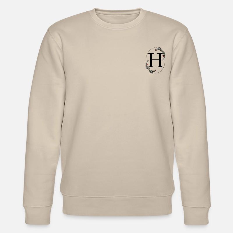 Buchstabe H - Stanley/Stella Unisex Bio-Sweatshirt CHANGER  - Beige