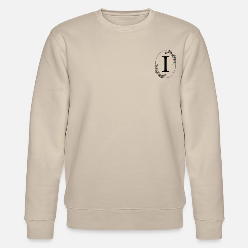 Buchstabe I - Stanley/Stella Unisex Bio-Sweatshirt CHANGER  - Beige