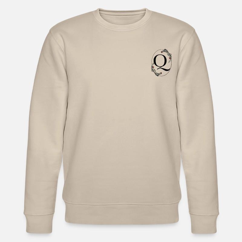 Buchstabe Q - Stanley/Stella Unisex Bio-Sweatshirt CHANGER  - Beige