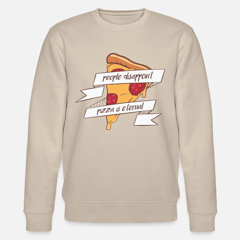 Pizza éternelle - Sweat bio CHANGER Stanley/Stella Unisexe - beige