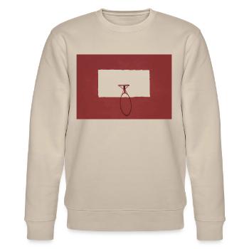 Basketballkorb rot sport - Stanley/Stella Unisex Bio-Sweatshirt CHANGER  - Beige - Vorne - Nik (191cm) & Marisol (170cm)