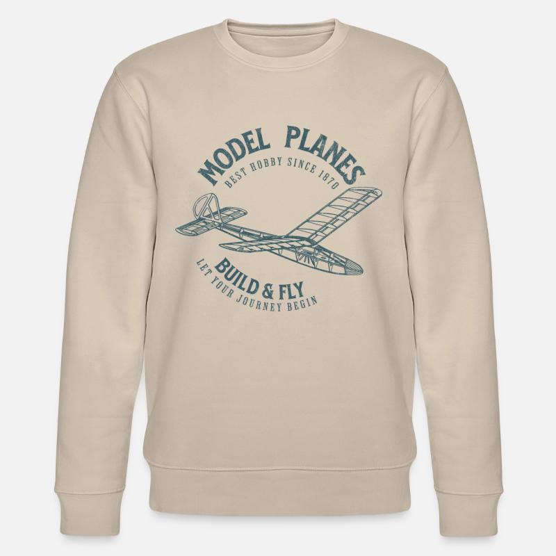 Modellflugzeuge - Stanley/Stella Unisex Bio-Sweatshirt CHANGER  - Beige