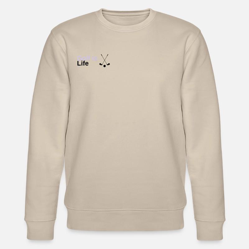 Golf is life - Stanley/Stella Unisex Bio-Sweatshirt CHANGER  - Beige