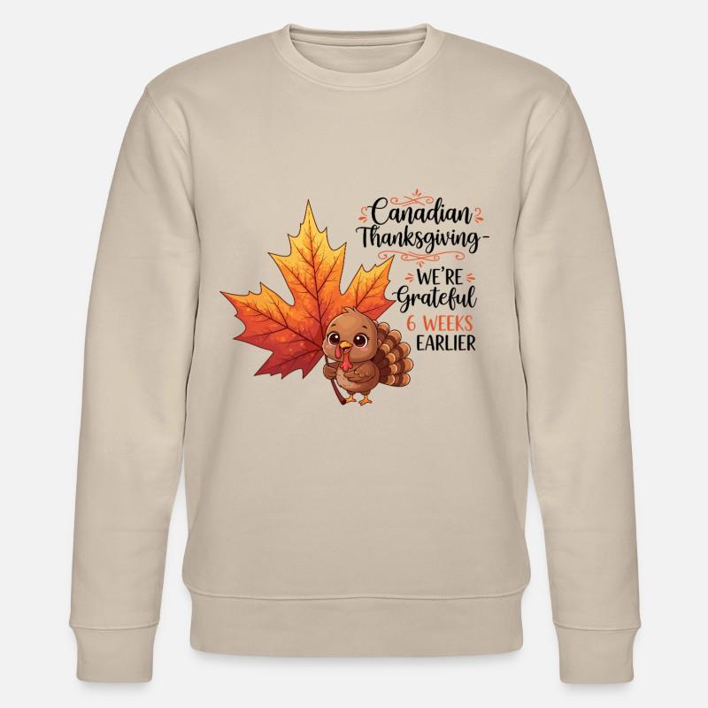 Grateful Canadian - Stanley/Stella Unisex Bio-Sweatshirt CHANGER  - Beige