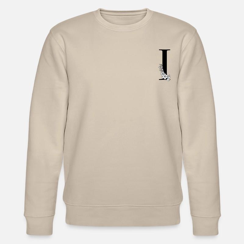 Buchstabe I - Stanley/Stella Unisex Bio-Sweatshirt CHANGER  - Beige