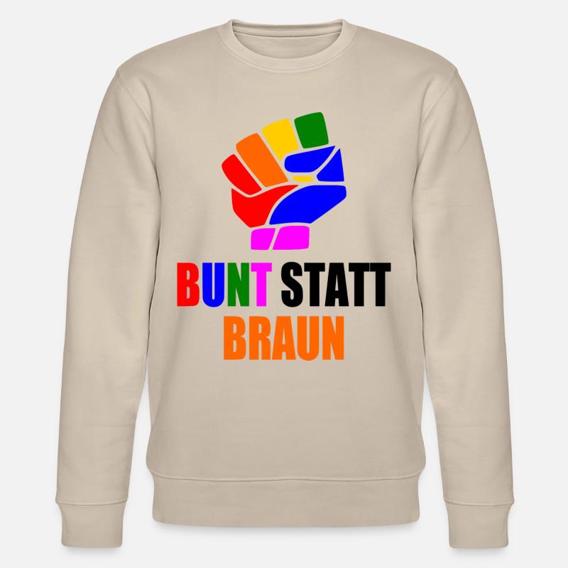 bunt statt braun - Stanley/Stella Unisex Bio-Sweatshirt CHANGER  - Beige