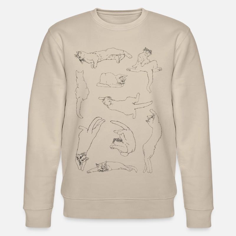 Anatomie du chat - Sweat bio CHANGER Stanley/Stella Unisexe - beige