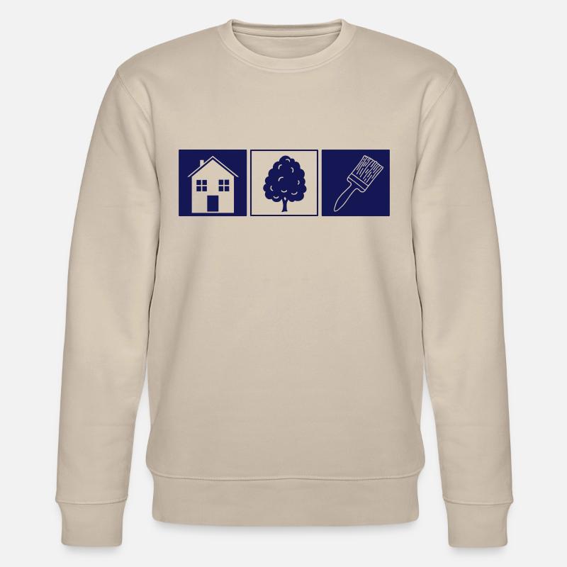 Maison arbre brosse - Sweat bio CHANGER Stanley/Stella Unisexe - beige