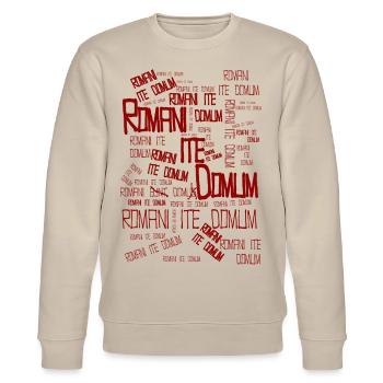 romani ite domum - Sweat bio CHANGER Stanley/Stella Unisexe - beige - Devant - Nik (191cm) & Marisol (170cm)