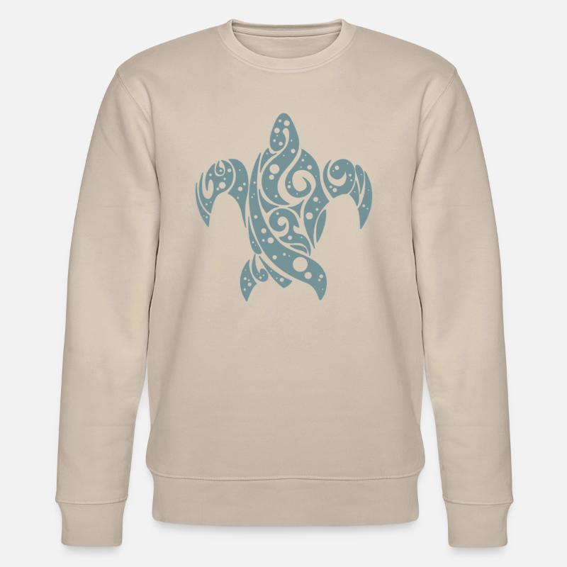 Tatouage de tortue bleue - Sweat bio CHANGER Stanley/Stella Unisexe - beige