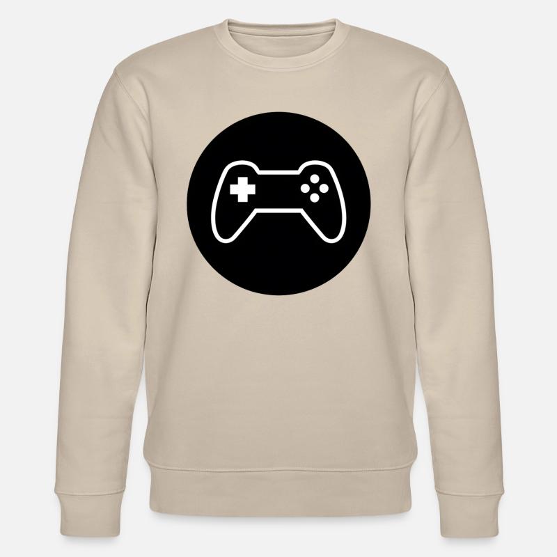 Gamepad-Logo, Controller - Stanley/Stella Unisex Bio-Sweatshirt CHANGER  - Beige