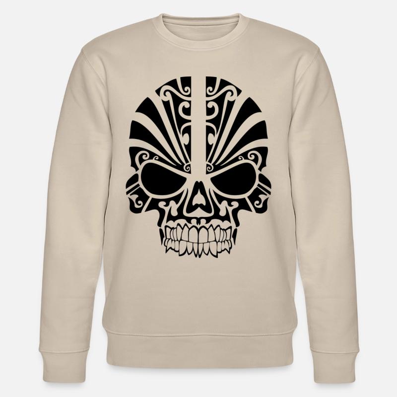 mad skull - Stanley/Stella Unisex Bio-Sweatshirt CHANGER  - Beige