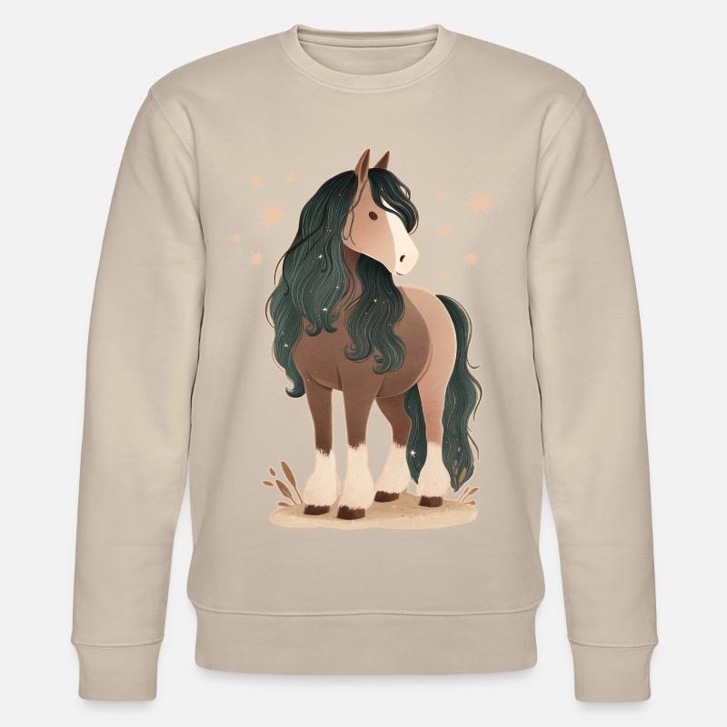 Cheval avec des étoiles - Sweat bio CHANGER Stanley/Stella Unisexe - beige