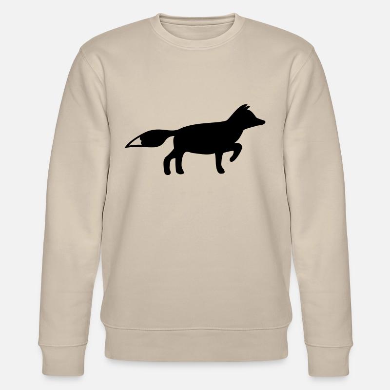 Ein Fuchs oder Füchsin - Stanley/Stella Unisex Bio-Sweatshirt CHANGER  - Beige