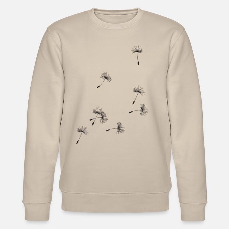 Flugschirme der Pusteblume. Geschenk - Stanley/Stella Unisex Bio-Sweatshirt CHANGER  - Beige