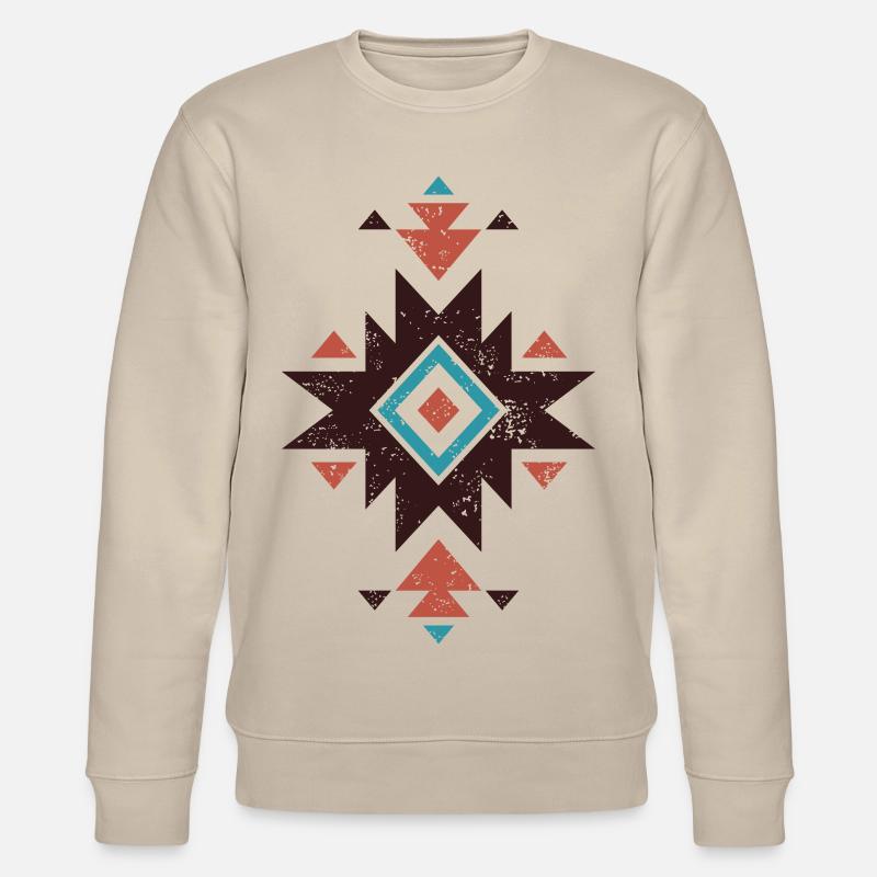 Boho-Diamant-Emblem - Stanley/Stella Unisex Bio-Sweatshirt CHANGER  - Beige