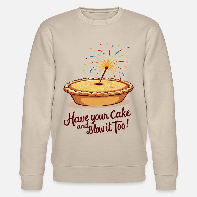 Süßer Apfelkuchen - Stanley/Stella Unisex Bio-Sweatshirt CHANGER  - Beige