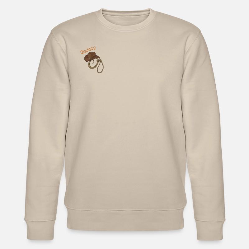 Cowboy Hut - Stanley/Stella Unisex Bio-Sweatshirt CHANGER  - Beige