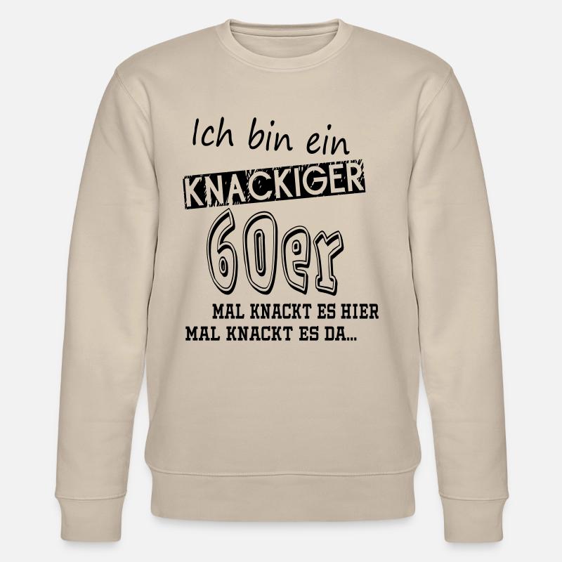 60 Jahre - Stanley/Stella Unisex Bio-Sweatshirt CHANGER  - Beige