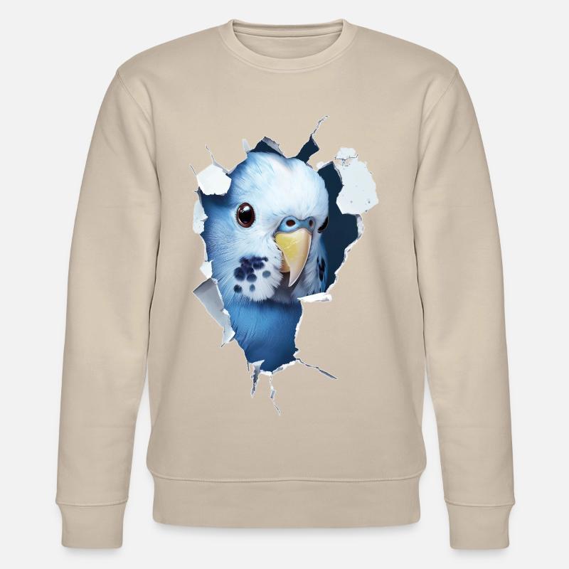 Budgerigar - Stanley/Stella CHANGER Unisex Organic Sweatshirt - beige