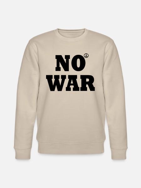 No war - Stanley/Stella CHANGER Unisex Organic Sweatshirt - beige