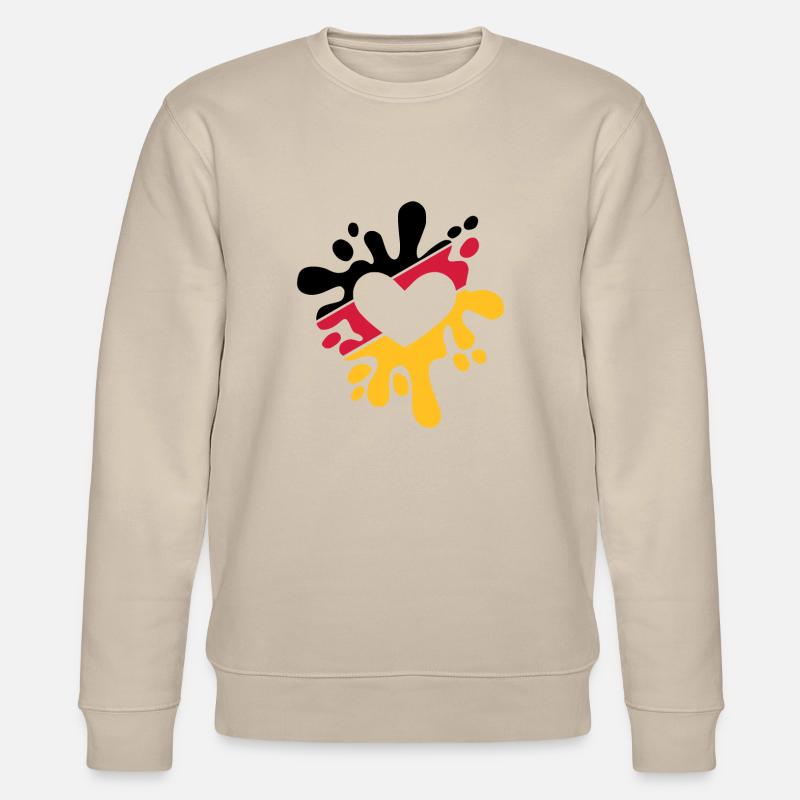 Deutschland Liebe - Stanley/Stella Unisex Bio-Sweatshirt CHANGER  - Beige