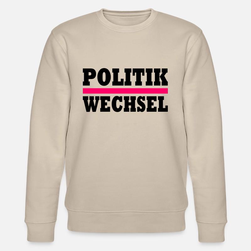 politikwechsel - Stanley/Stella Unisex Bio-Sweatshirt CHANGER  - Beige