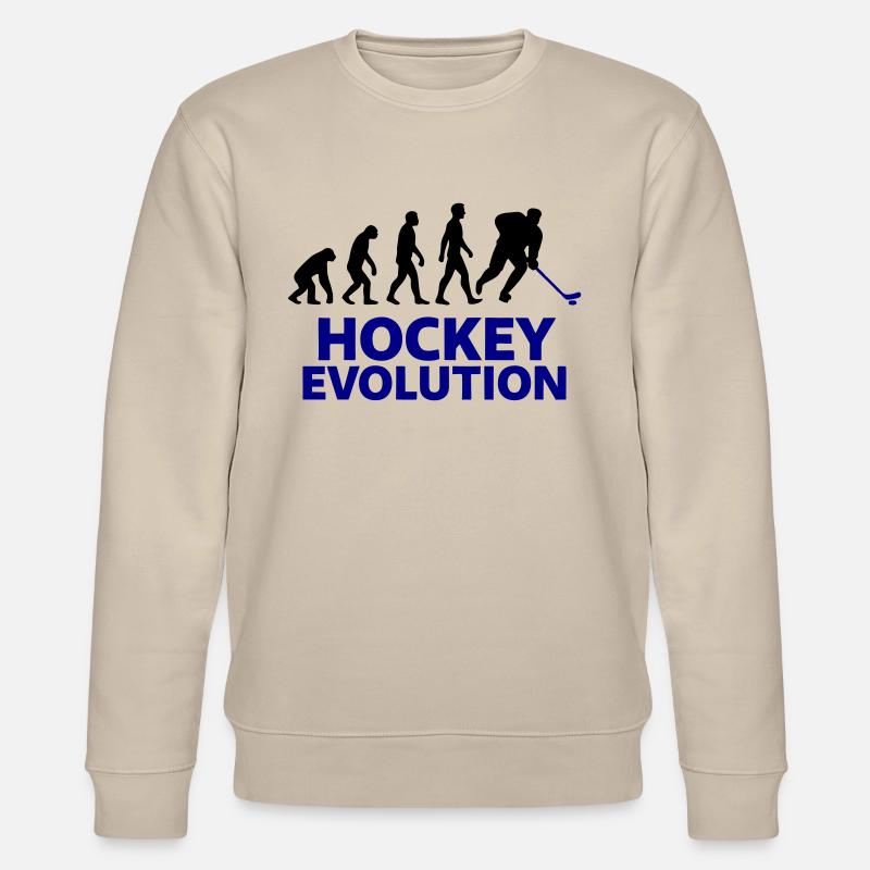 Hockey Evolution Player Gift Cool - Stanley/Stella CHANGER Unisex Organic Sweatshirt - beige