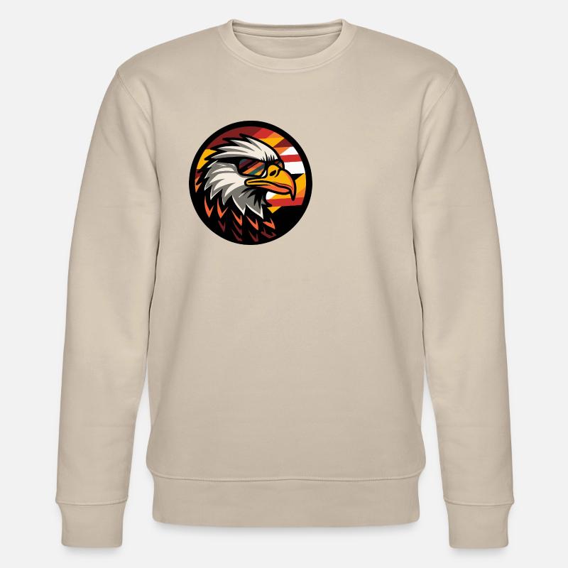 Eagle Comic Cool Summer - Stanley/Stella CHANGER Unisex Organic Sweatshirt - beige