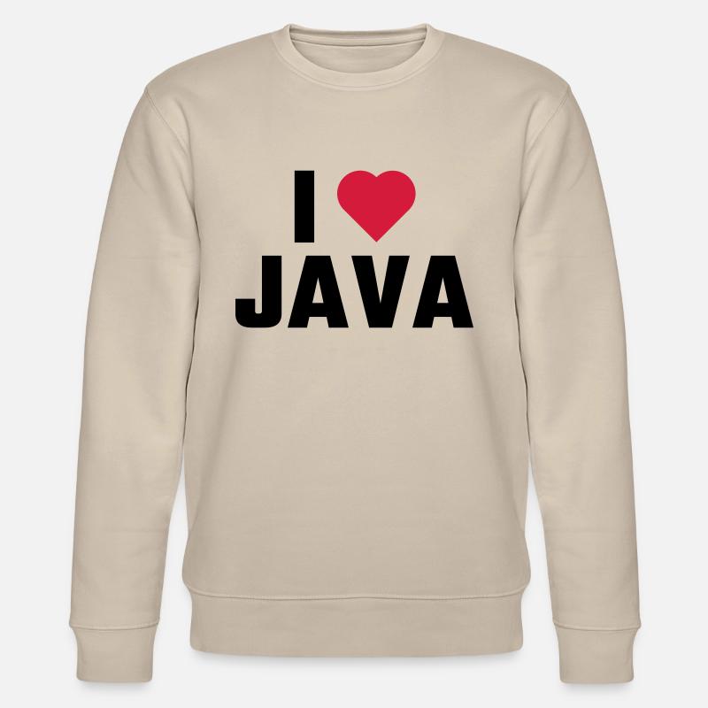 Ich liebe Java - Stanley/Stella Unisex Bio-Sweatshirt CHANGER  - Beige