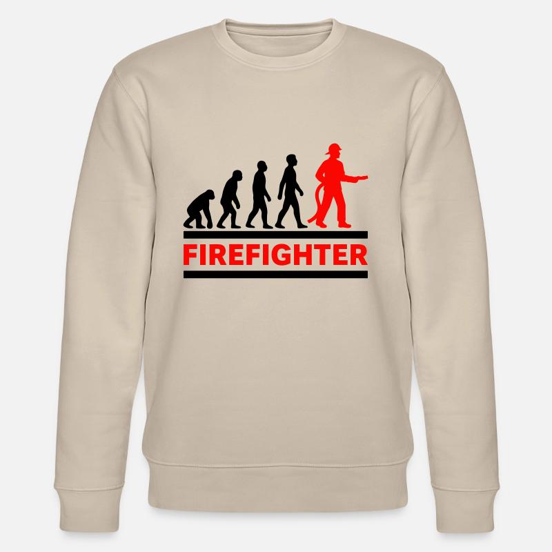 Évolution Pompier Héros Cadeau Cool - Sweat bio CHANGER Stanley/Stella Unisexe - beige